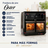 Freidora de aire Oster®, Dual Flex, 11 L de capacidad, negro, CKSTAF11MCDDF
