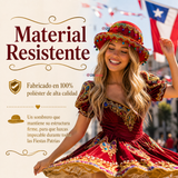 Sombrero Gorro Caporal Mujer Fiestas Patrias Rojo Con Cascabeles Baile Típico