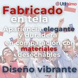 Bandera Chile 30x45cm Tela Con Palito Fechas Patrias