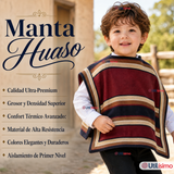 Pack 3 Mantas Poncho Huaso Niño Juvenil Baile Cueca Fiestas Patrias