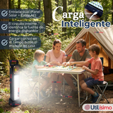 Lampara Luz De Emergencia Focos 39 Led Carga Híbrida Solar USB 30W