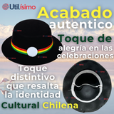 Sombrero Nortino Fiestas Patrias Gorro Niña Baile Danzas Negro