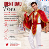 Traje Tirana Diablada Rojo 5 Piezas Adulto Baile Típico Fiestas Patrias