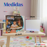 Pizarra Mágica Luz Led 3D Niño o Niña con Plantillas de Dibujos