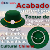 Sombrero Nortino Fiestas Patrias Gorro Niña Baile Danzas Verde