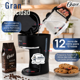 Cafetera de goteo Oster® de 12 tazas programable con filtro reutilizable Negro BVSTDCP121B