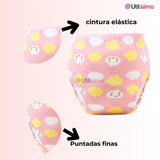 Pack 3 Calzón Pantys Niña Entrenamiento Algodón Absorbente Transpirable Cintura Elástica