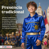 Traje Típico Caporal Azul Danza Tradicional Fiestas Patrias
