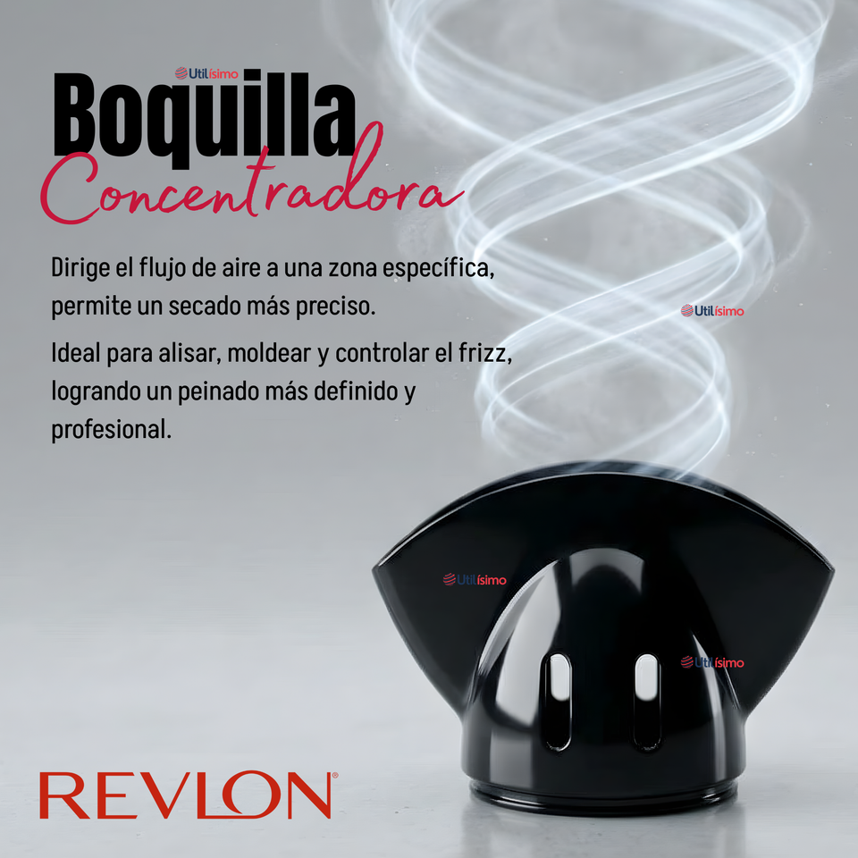 Secador De Cabello Control Frizz Revlon 2000W Negro