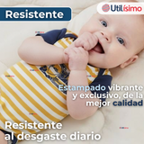Pack 4 Bodys Niño Manga Corta Tedmimak 100% Algodón Baby Builders in Action