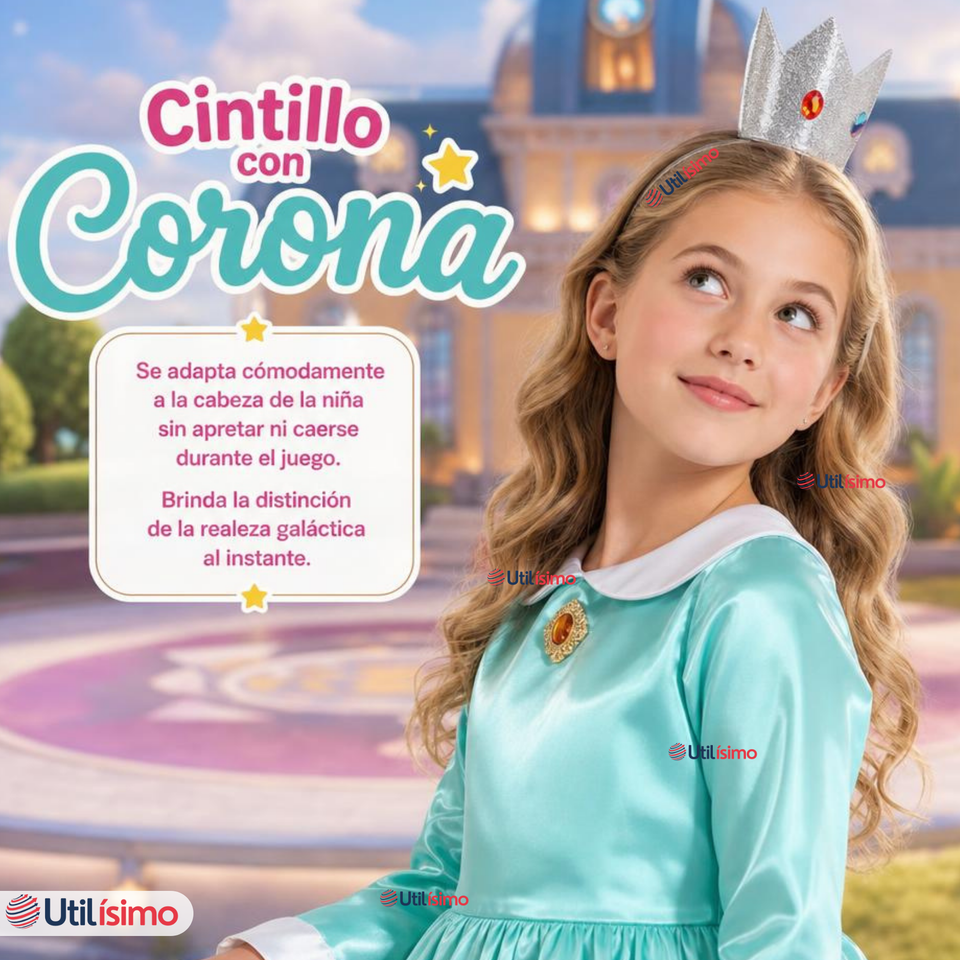 Disfraz Princesa Rosalina Super Mario Galaxy Cosplay Juvenil