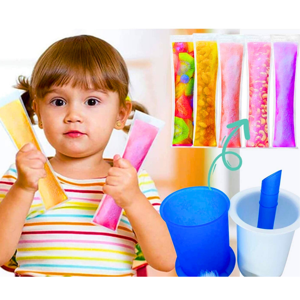 Molde Manual para Cubos Helados Caseros + 20 bolsas