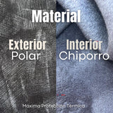 Calza Polar Con Chiporro Palazzo Mujer Elasticada Térmica Negra
