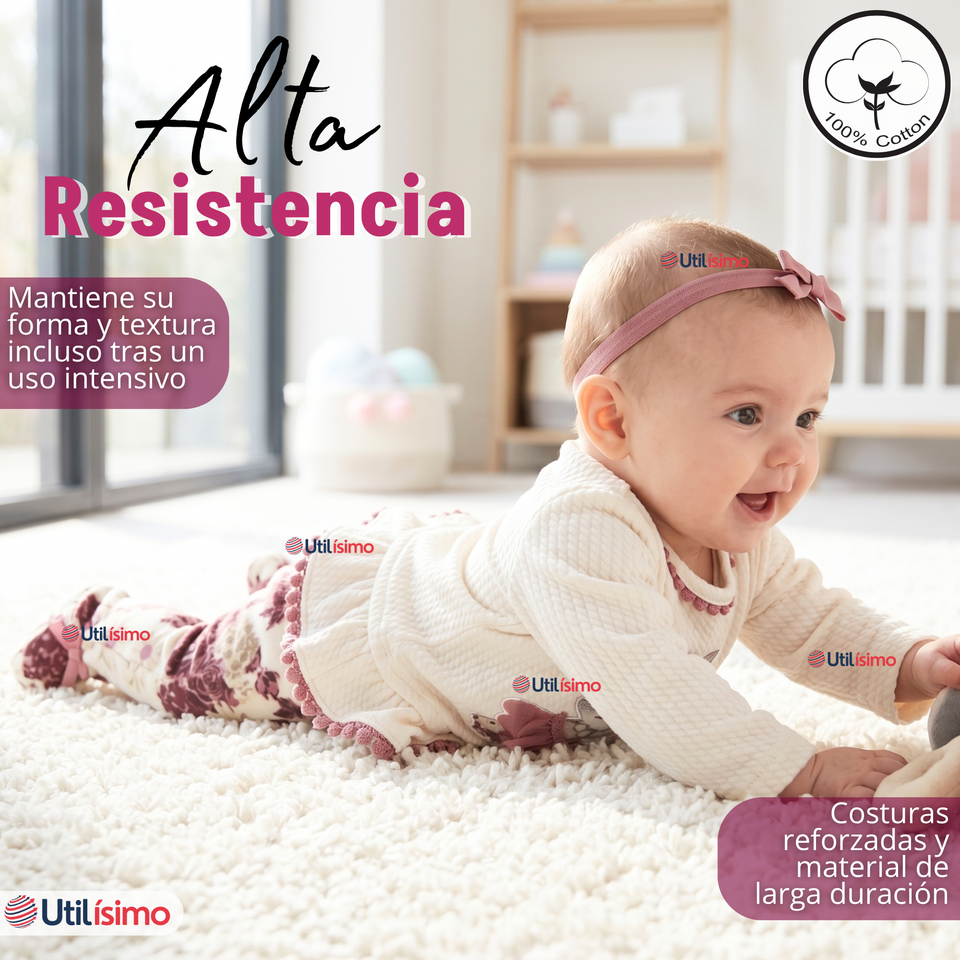 Conjunto Buzo Pantalón Polerón Algodón White Rabbit Bebé Niña