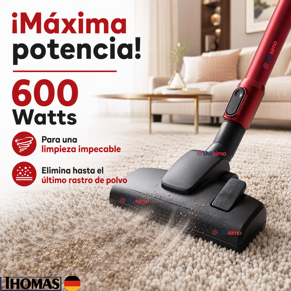 Aspiradora Barredora Thomas Th-1022c 2 En 1 Con Cable Color Rojo 600W