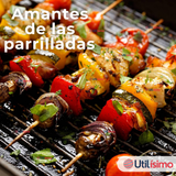 Pack 45 Piezas Brochetas Para Anticuchos Pinchos Bambú Palillos 40cm
