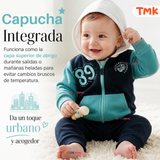 Conjunto 2 Piezas Polerón con Capucha y Pantalón 100% Algodón Bebé Niño 89 Blue