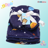 Set Manta Frazada Polar Para Bebé Niño + Cojín Para Cuello