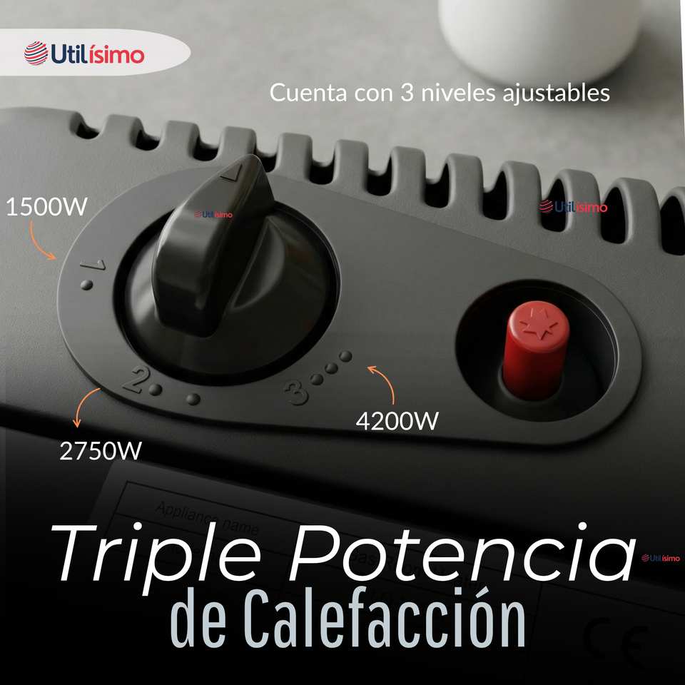 Estufa Hibrida Gas Eléctrica Plegable Con Accesorios 5kg A 15kg  GLP - Eficiencia Energética Clase A