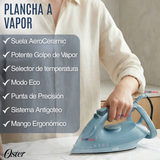 Plancha de vapor Oster® AeroGlide Plus S7400 Verde claro GCSTAC7402-052