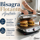 Parrilla y Panini 2 en 1 Oster® Multiuso Eléctrica Revestimiento Bioceramic® CKSTPA4881