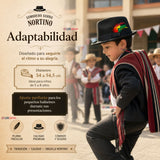 Sombrero Nortino Con Plumas Niño Traje Típico Fiestas Patrias