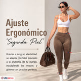 Calza Acanalada Cotelé Polar Con Chiporro Térmica Mujer Elásticada Café