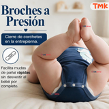 Pack 5 Bodys Manga Corta %100 Algodón Tedmimak Niño Playful Pups