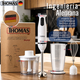 Minipimer Eléctrico Thomas Premium 4 en 1 Con Accesorios Alta Potencia Tecnologia Alemana Blanco