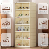 Zapatera Plegable Organizador Apilable 6 Cajones Blanco