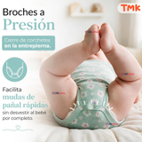 Pack 5 Bodys Manga Corta %100 Algodón Tedmimak Niña Cuddly Bears