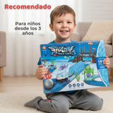 Pista Carreras de Auto Juguete Flexible Acuático 183 Piezas