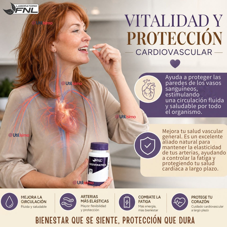 Resveratrol FNL 400mg 30 Capsulas