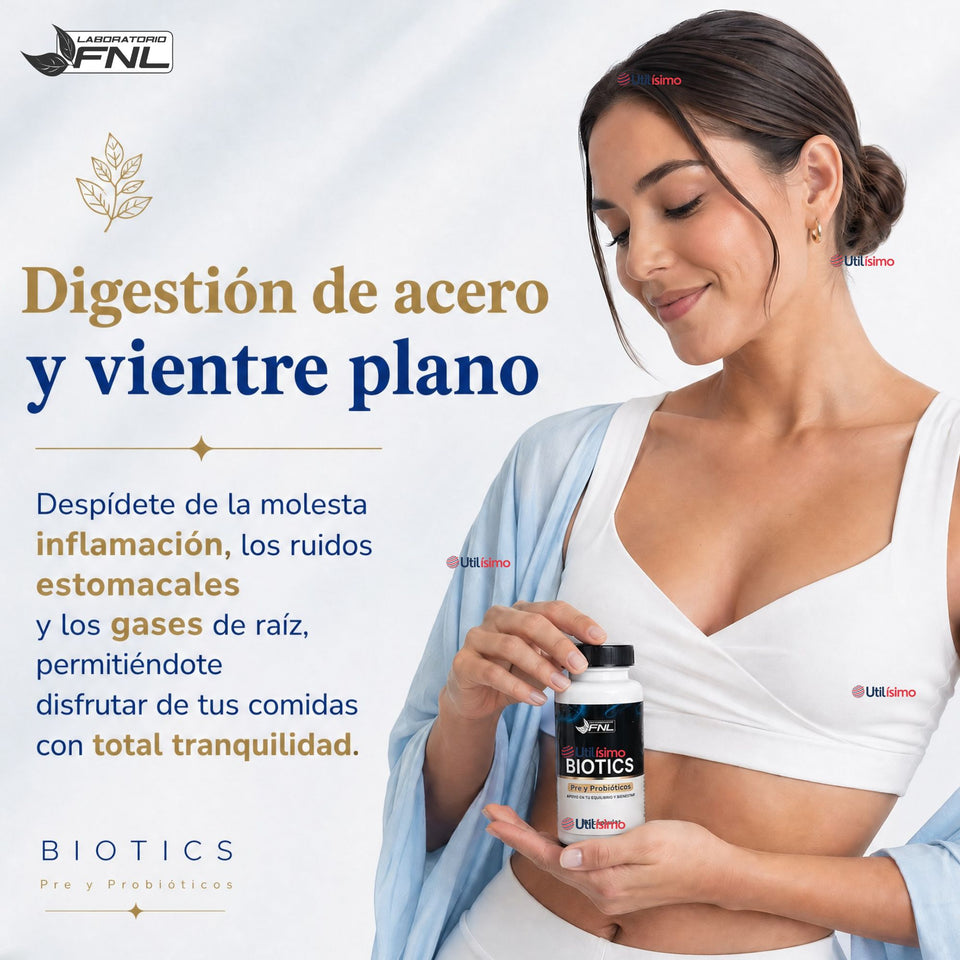 Probióticos FNL Biotics 60 Cápsulas con 100 Billones y 14 Cepas