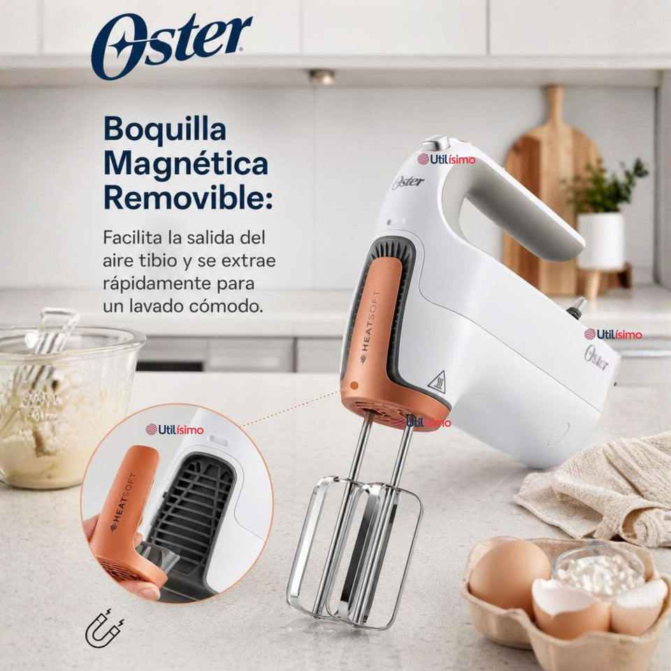 Batidora de mano Oster® tecnología HeatSoft™ FPSTHMAMR