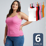 Pack 6 Camisetas Poleras Pabilo Básica Lisa Transpirable Mujer Colores Surtidos