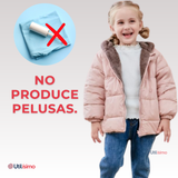 Parka Con Capucha Mangas Larga Niña Pink