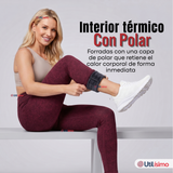 Calza Polar Con Chiporro Térmica Mujer Elásticada Burdeo Jeans