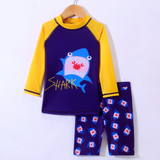TRAJE DE BAÑO SPF UV50+ 2 PIEZAS MANGA LARGA NIÑO Navy Blue Shark