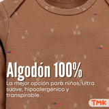 Pack 4 Bodys Manga Larga 100% Algodón Tedmimak Sweet Nature Bebé Niño