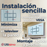 Soporte TV Pared Fijo 50Kg 26 a 63 Pulgadas 26 27 28 29 30 32 37 39 40 42 43 46 47 48 49 50 55 58 60 62 63