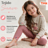 Conjunto 2 Piezas Polerón y Pantalón Buzo 100% Algodón Tedmimak Niña Pretty Adorable