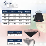 Traje Chilote Niña Negro Fiestas Patrias 3 Piezas Tradicional Chilota
