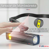 Linterna Frontal  LED Recargable con Gancho Extraible
