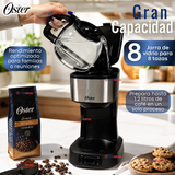 Cafetera programable Oster® 8 tazas en acero inoxidable BVSTDC10SS