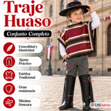 Traje Huaso Típico Completo 5 Piezas Niño Fiestas Patrias