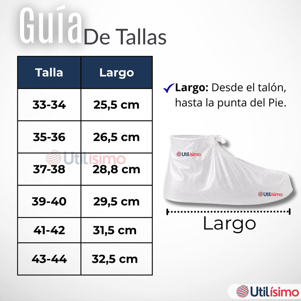 Pack 3 Pares Fundas Cubre Calzado Impermeables Aislante Lluvia Surtido Hombre