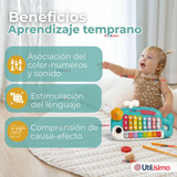 Juguete Xilófono Piano 5 en 1 Bebé Niña Niño Interactivo Notas Multicolor