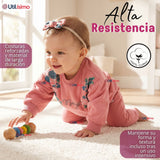 Conjunto 2 Piezas Buzo Pantalón Polerón Algodón Tedmimak Bebé Niña