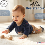 Conjunto 2 Piezas Buzo Pantalón Y Polerón De Algodón Azul León Bebé Niño